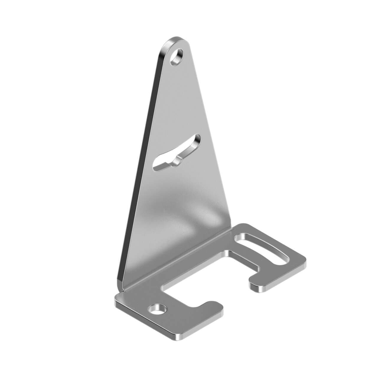Banner SMBQCM50L Bracket: Stainless Steel Right-Angle; 14-ga Stainless Steel; Clearance for M4 (no 8) Hardware; +/- 12 Degree Tilt Adjustment; Includes Hardware Packet 207986 SMBQCM50L on Powermatic Associates