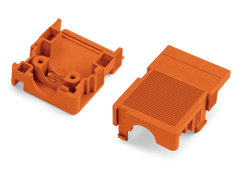WAGO 232-634 232-634 WAGO - Strain relief housing; for female and male connectors; 2 parts; Pin spacing 5.08 mm; 4-pole; orange 232-634 on Powermatic Associates