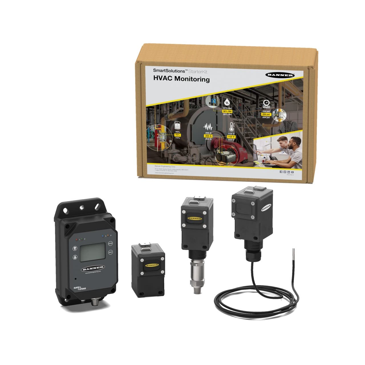 Banner STARTERKIT91200-HVAC-V SmartSolutions StarterKit - HVAC - Verizon US Only STARTERKIT91200-HVAC-V on Powermatic Associates