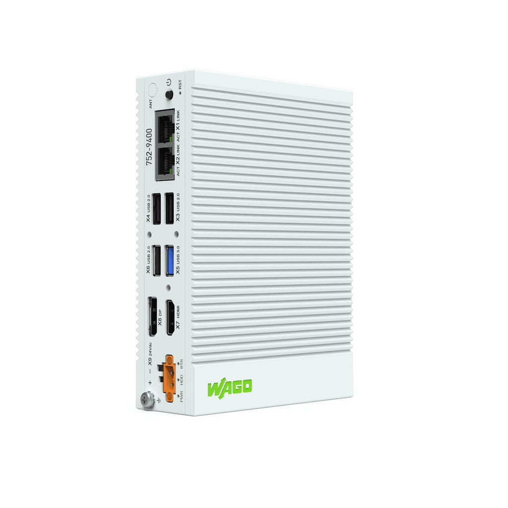 WAGO 752-9400 752-9400 WAGO - Edge Computer; 2 x ETHERNET, 4 x USB, HDMI, DP; 4GB RAM; 64GB FLASH 752-9400 on Powermatic Associates