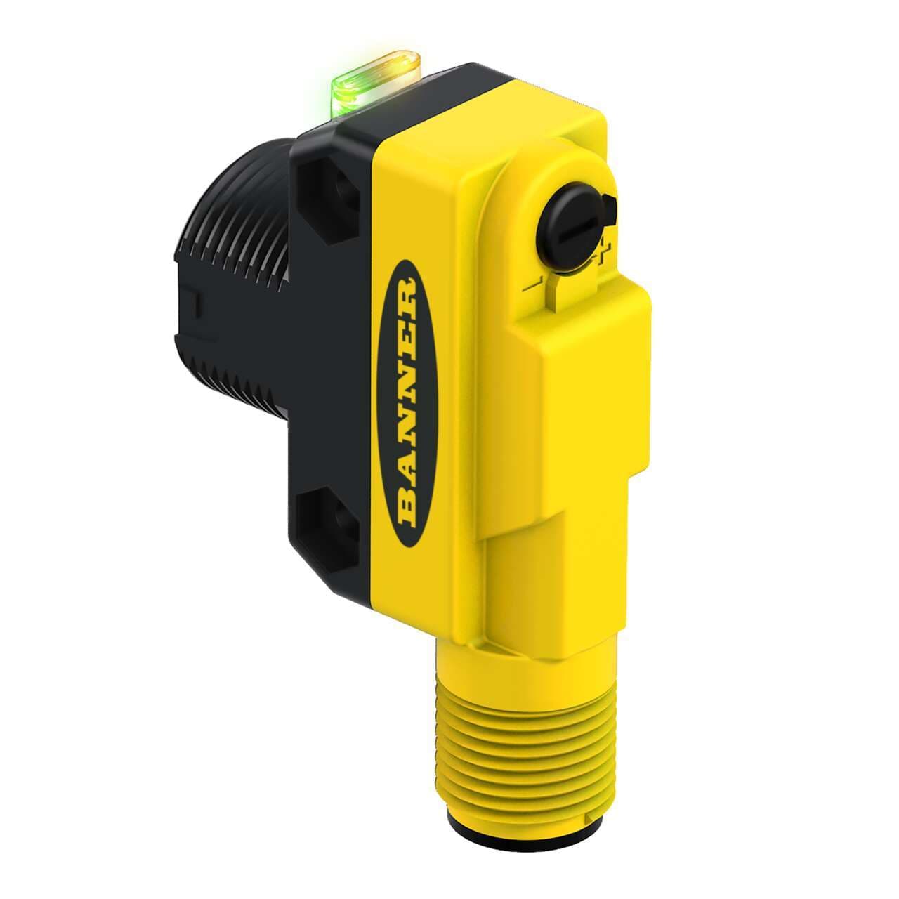 Banner QS18VN6DVSQ8 WORLD-BEAM QS18 Series: Small Spot Diffuse Vis. Red; Range: 250 mm; Input: 10-30 V dc; Output:Complementary Solid-State NPN; M12 Integral QD QS18VN6DVSQ8 on Powermatic Associates