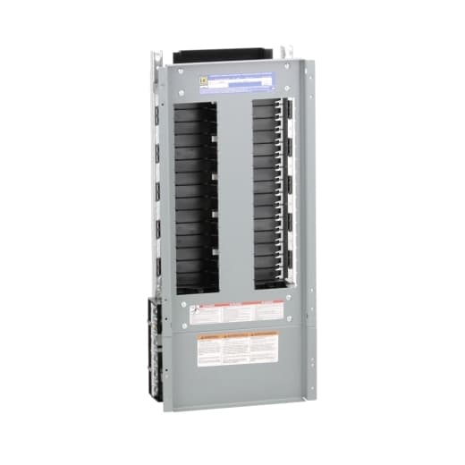 Schneider Electric NF430L2C Square D by Schneider Electric NF430L2C is a panelboard designed for three-phase (3PH-4W) networks, featuring a copper busbar and rated for a current of 250A. It accommodates a 480Y/277Vac voltage level and offers 30 spaces for circuits. The panelboard is engineered to support a cross-section range of 6AWG to 350kcmil for both aluminum lugs on the line and neutral sides, facilitating up to 30 circuits within its configuration. NF430L2C on Powermatic Associates