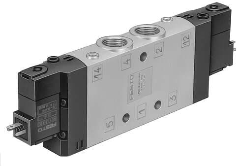 Festo 170339 solenoid valve CPE24-M3H-5/3E-3/8 High component density Valve function: 5/3 exhausted, Type of actuation: electrical, Width: 24 mm, Standard nominal flow rate: 2650 l/min, Operating pressure: 2,5 - 10 bar 170339 on Powermatic Associates