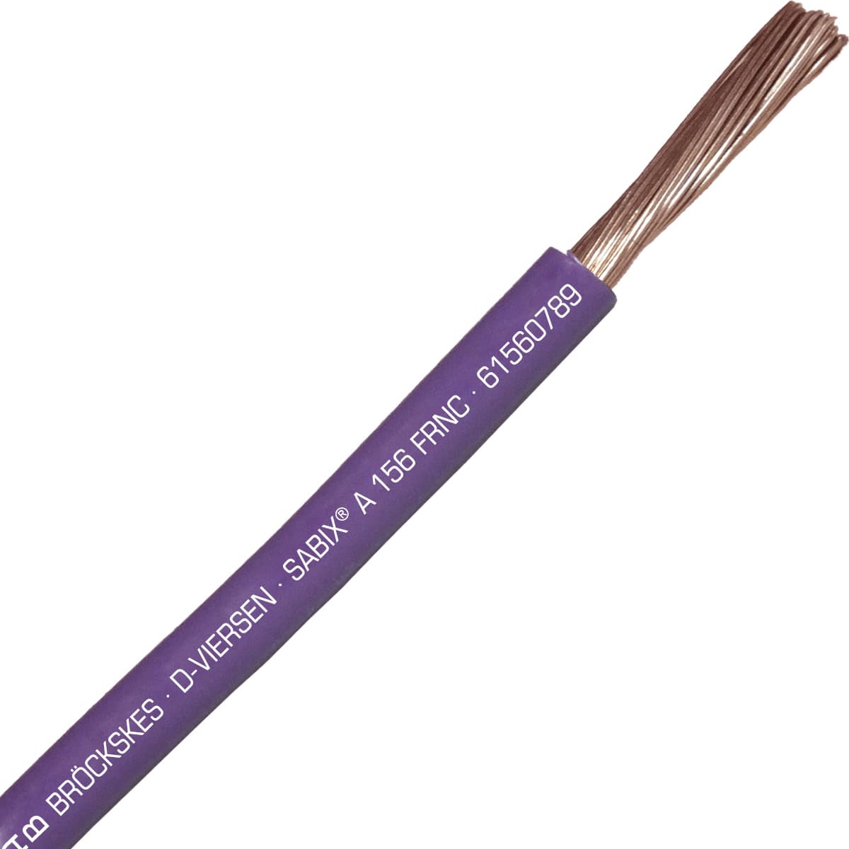 SAB 61560789 SABIX A 156 FRNC - 6 AWG/1c, flame retardant halogen-free 750V violet hook-up wire, CE, RoHS 61560789 on Powermatic Associates