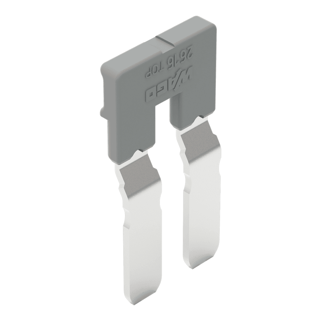 WAGO 2616-902 2616-902 WAGO - Jumper; for conductor entry; 2-way; insulated; gray 2616-902 on Powermatic Associates