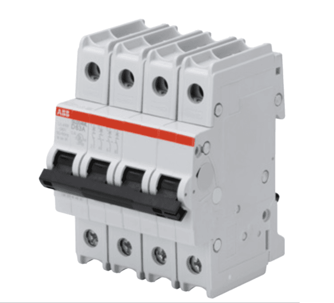 ABB Control SU204ML-C8 Circuit breaker, 4P, 8 A, 230 VAC, C trip curve, UL489 SU204ML-C8 on Powermatic Associates