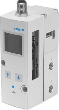 Festo 558343 proportional pressure regulator VPPM-6L-L-1-N18-0L6H-V1P-C1 Nominal diameter, pressurisation: 6 mm, Nominal diameter, exhaust: 4,5 mm, Type of actuation: electrical, Sealing principle: soft, Assembly position: Any 558343 on Powermatic Associates