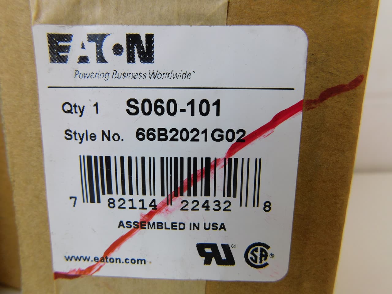 Eaton S060-101 S060-101 Eaton - Solid Core Current Transformer, 100A, 0.6% accuracy, 1.25 in window S060-101 on Powermatic Associates