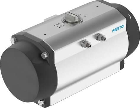 Festo 8102913 semi-rotary drive DFPD-2300-RP-90-RS60-F16-R3-C-VDE2 Size of actuator: 2300, Flange hole pattern: F16, Swivel angle: 90 deg, End-position adjustment range at 0°: -5 - 5 deg, End-position adjustment range at 90°: -5 - 5 deg 8102913 on Powermatic Associates