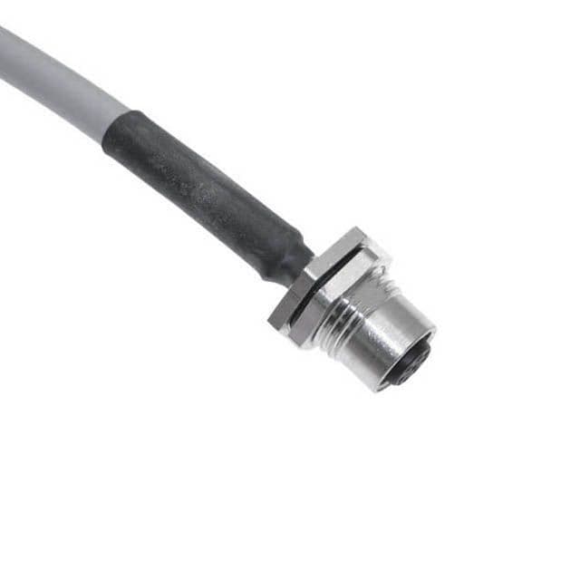 Mencom MDCDD-5FR-BM-1M DeviceNet Drop, M12, Receptacle, 5 Pole, Female Straight, 1M, 22/24awg, 4A, PG9, Back Mount, Nickel Plated Brass MDCDD-5FR-BM-1M on Powermatic Associates