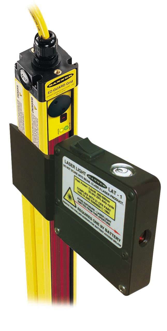 Banner LAT-1-SGS SGS Safety Grid System, Accessory; Laser Alignment Tool; Class 2 Laser; Visible Red; Mounting Clips Included for SGS Safety Grid System LAT-1-SGS on Powermatic Associates