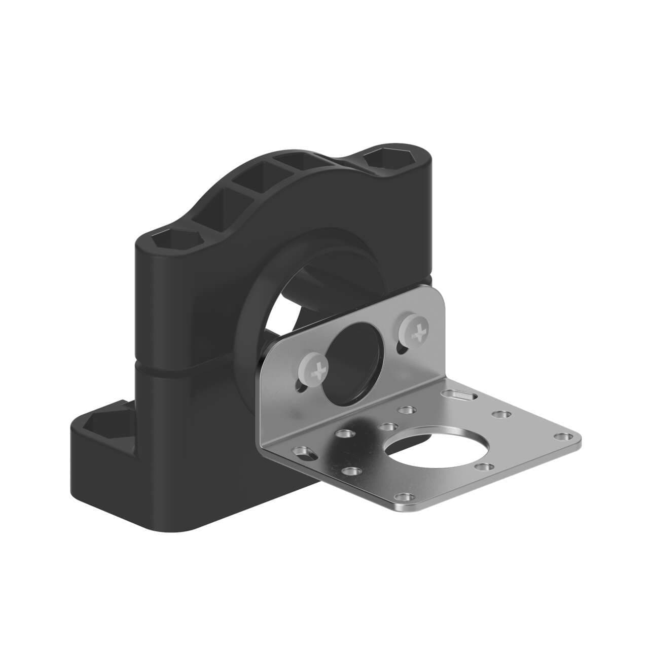 Banner SMB30SK Bracket: Flat mount swivel with extended range; Allows full articulation; Black thermoplastic polyester & 316 stainless stee; Hardware included SMB30SK on Powermatic Associates