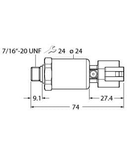 Turck PT7500PSIG-2105-I2-DT043P PT7500PSIG-2105-I2-DT043P Turck - PT7500PSIG-2105-I2-DT043P Pressure Transmitter, With Current Output (2-Wire) PT7500PSIG-2105-I2-DT043P on Powermatic Associates