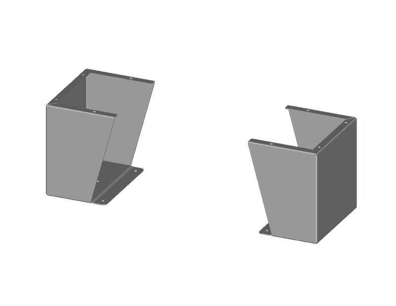 Saginaw Control SCE-FK0636 Kit, Floor, Height:6.00", Width:36.00", Depth:9.12", ANSI-61 gray powder coat. SCE-FK0636 on Powermatic Associates