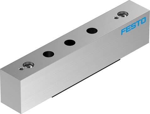 Festo 574593 vertical pressure supply plate VABF-L1-P3A3-G18 Grid dimension: 16 mm, Max. number of valve positions: 1, Operating pressure: -0,9 - 10 bar, Authorisation: (* RCM Mark, * c CSA us (OL), * c UL us - Recognized (OL)), Corrosion resistance classification CRC 574593 on Powermatic Associates