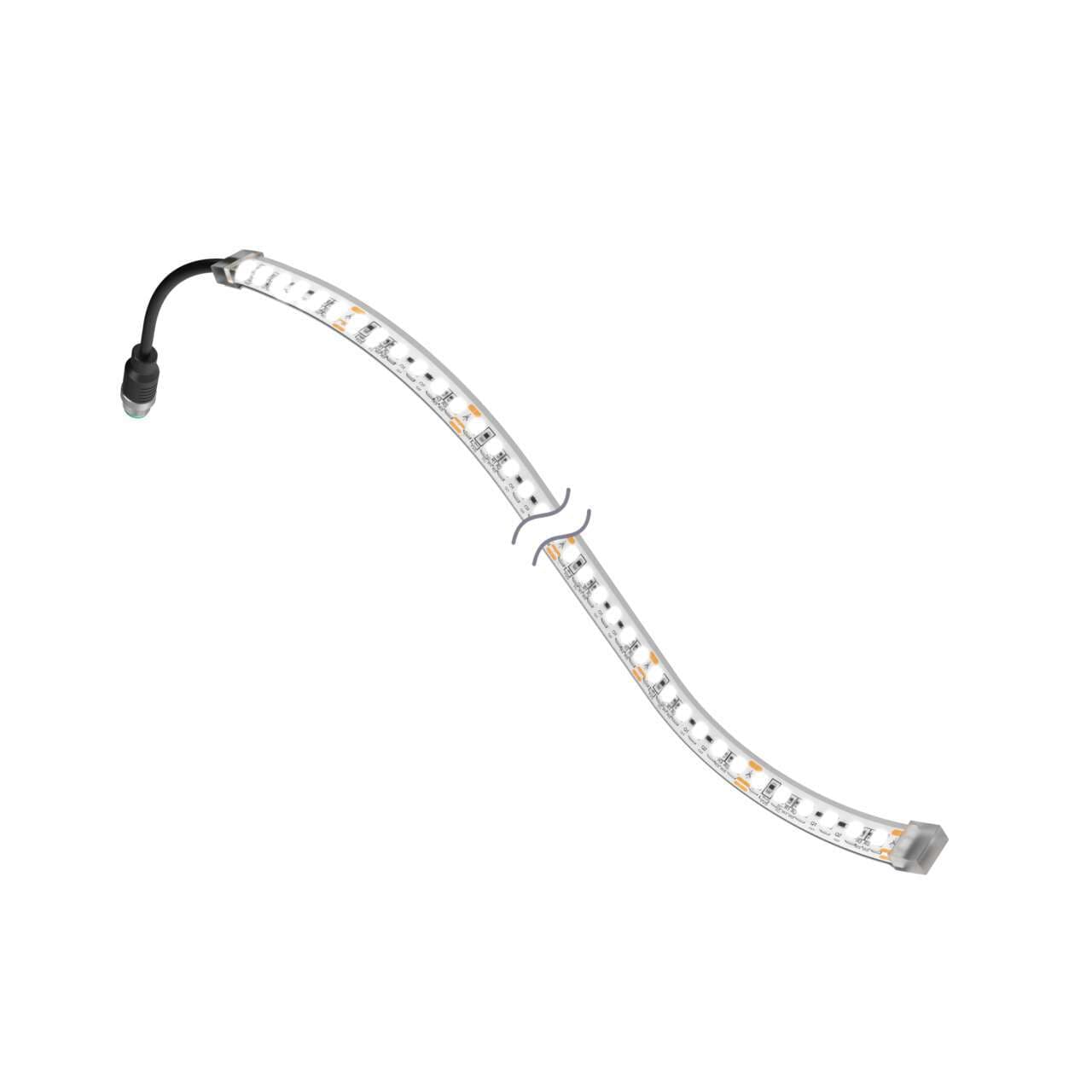 Banner WLF12XW300S24QP Banner WLF12XW300S24QP - WLF12 Flexible Strip: 300 mm; 24 V dc; IP66, IP67, IP69K; Daylight White; Clear; Non-Cascadable; 150 mm (6 in) 4-pin M12 PVC Pigtail QD WLF12XW300S24QP on Powermatic Associates