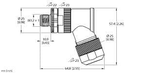Turck WS56PL-S-0 WS56PL-S-0 Turck - WS56PL-S-0 Power Field Wireable WS56PL-S-0 on Powermatic Associates
