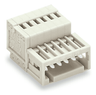 WAGO 733-204/032-000 733-204/032-000 WAGO - 1-conductor male connector; CAGE CLAMP®; 0.5 mm²; Pin spacing 2.5 mm; 4-pole; 100% protected against mismating; Strain relief plate; 0,50 mm²; light gray 733-204/032-000 on Powermatic Associates