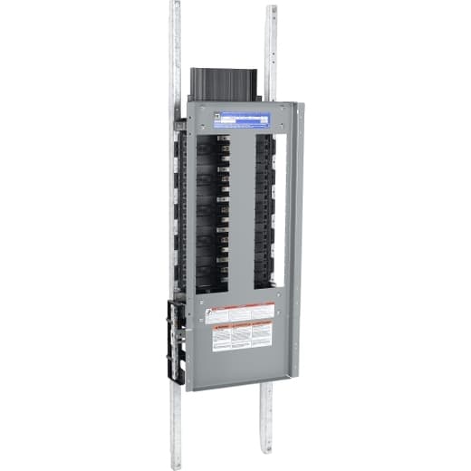 Schneider Electric NF430L6C Square D by Schneider Electric NF430L6C is a panelboard designed for three-phase (3PH-4W) networks, featuring a copper busbar and rated for a current of 600A. It accommodates a 480Y/277Vac voltage level and offers 30 spaces for circuits. The panelboard is equipped to handle wire sizes ranging from 1/0AWG to 750kcmil for both line and neutral connections, utilizing aluminium lugs. This product is specifically configured to support up to 30 circuits, catering to a variety of electrical distribution needs. NF430L6C on Powermatic Associates