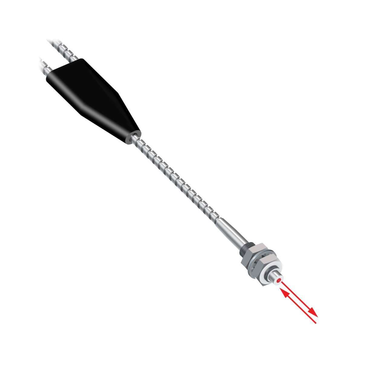 Banner BT63ST5-VL Glass Fiber; Bifurcated 1.5 mm Bundle; M6 Threaded Tip; Stainless Sheathing 1 m Long; Terminated For Plastic Fiber Sensors; Vantage Line BT63ST5-VL on Powermatic Associates