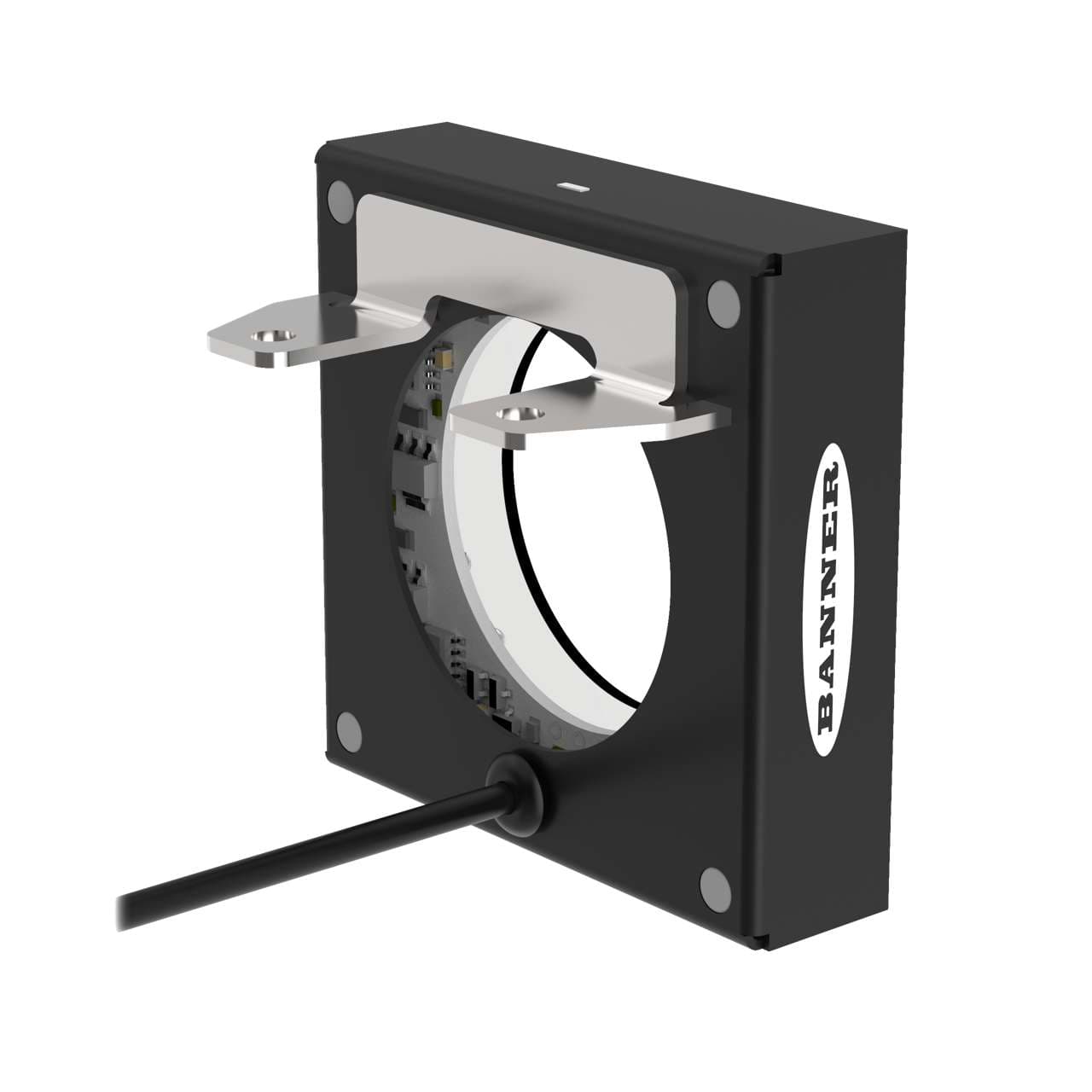 Banner LEDBR62X62M PresencePLUS 62 x 62 mm Ring Light; Visible Blue LED 24 V dc; 0.3 m (1 ft) cable with 3-pin male Connector; Connects to P4 LEDBR62X62M on Powermatic Associates