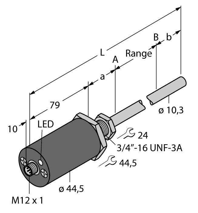 Turck LTX550M-R10-LI0X3-H1151 LTX550M-R10-LI0X3-H1151 Turck - LTX550M-R10-LI0X3-H1151 EZ-Track Linear Displacement Transducer LTX550M-R10-LI0X3-H1151 on Powermatic Associates
