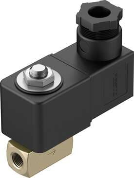 Festo 1492022 solenoid valve VZWD-L-M22C-M-N18-20-V-3AP4-15 Directly actuated, NPT1/8" connection. Design structure: Directly actuated poppet valve, Type of actuation: electrical, Sealing principle: soft, Assembly position: Any, Mounting type: Line installation 1492022 on Powermatic Associates