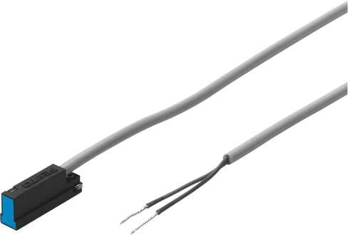 Festo 152820 proximity sensor SME-8-K-LED-230 Electric, with reed contact, for drives with T-slot, with cable. Design: for T-slot, Conforms to standard: EN 60947-5-2, Authorisation: (* CCC, * RCM Mark), CE mark (see declaration of conformity): (* to EU directive for E 152820 on Powermatic Associates