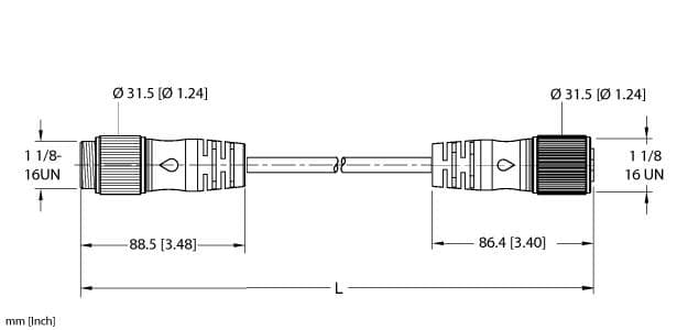 Turck RSM RKM 126-6M/S90 RSM RKM 126-6M/S90 Turck - RSM RKM 126-6M/S90 Actuator and Sensor Cordset, Extension Cordset RSM RKM 126-6M/S90 on Powermatic Associates