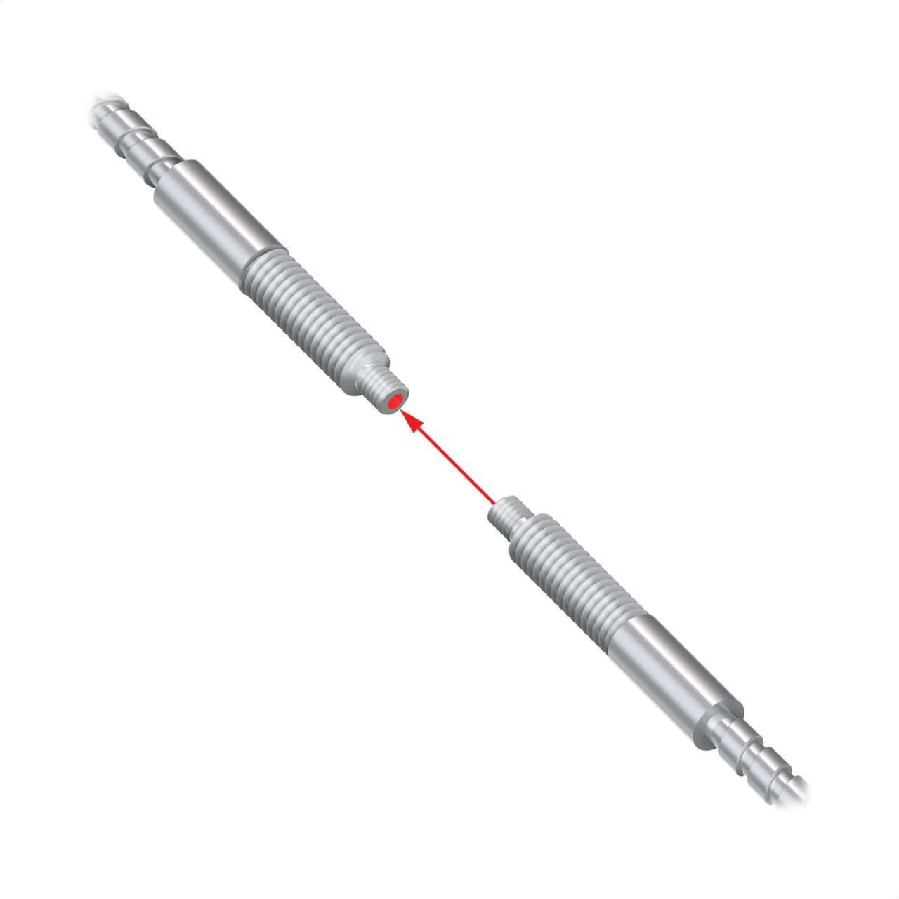 Banner IMT.753SMVF Glass Fiber Opposed Mode0.91 m long; 1.27 mm dia. Bundle; Stainless Steel Sheath; M4 & M2.5 Thread; Vacuum Feed Through Compatible IMT.753SMVF on Powermatic Associates