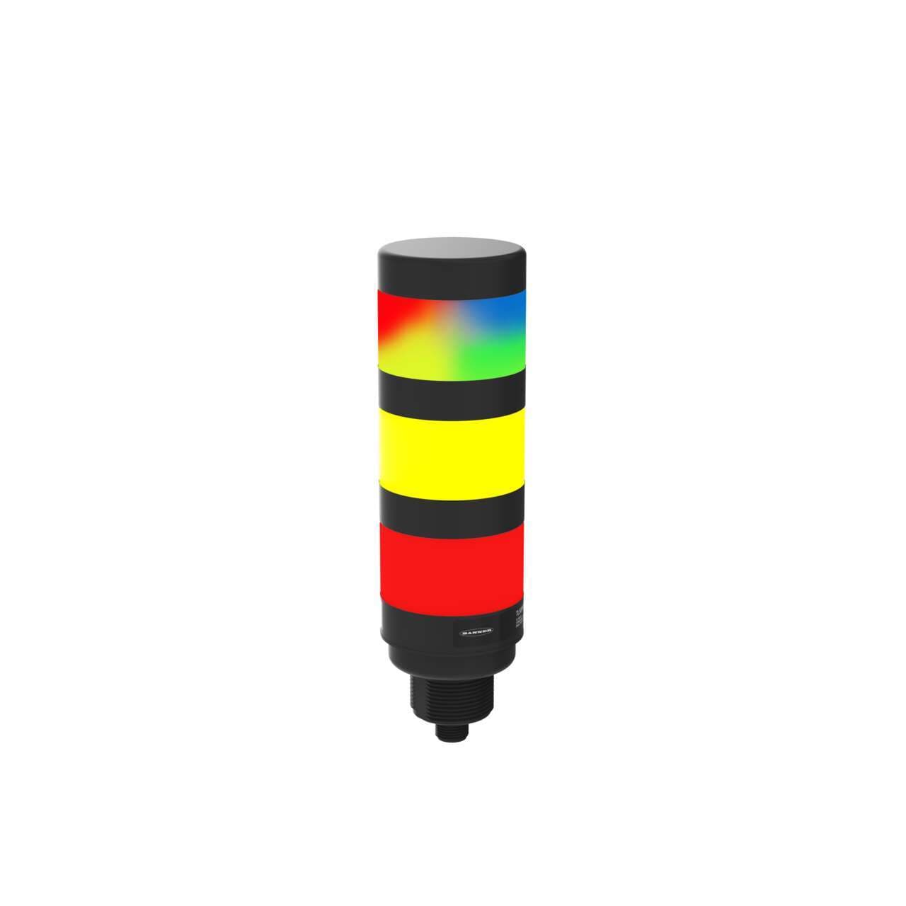 Banner TL50PS3Q-25X TL50 Pro Select Tower Light; 3 Segment; Voltage: 12-30 V dc; Environ. Rating: IP65; Colors: Green Yellow Red; 5-pin M12 Integral QD; Note: MOQ of QTY 25 TL50PS3Q-25X on Powermatic Associates