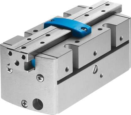 Festo 187871 parallel gripper HGPP-16-A-G1 Precise, for position sensing via hall effect sensor or inductive sensors. With gripping force retention when opening ...-G1. Size: 16, Stroke per gripper jaw: 5 mm, Max. replacement accuracy: 0,1 mm, Repetition accuracy, gri 187871 on Powermatic Associates
