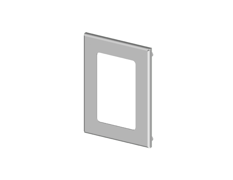 Saginaw Control SCE-PWK53NFSS Kit, S.S. Window, Height:7.50", Width:5.50", Depth:0.38",  SCE-PWK53NFSS on Powermatic Associates