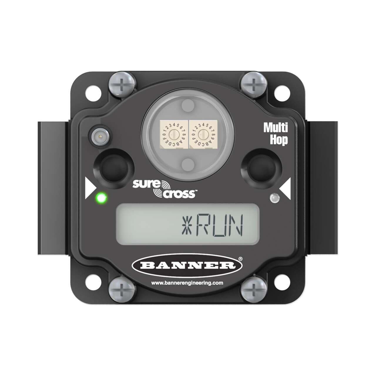 Banner DX80DR9M-H1C MultiHop 900 MHz 1 W IP20; FlexPower External Antenna RS485; Inputs: 4 Discrete 2 Analog 1 Thermistor 1 Counter; Outputs: 2 Discrete; External Terminals DX80DR9M-H1C on Powermatic Associates