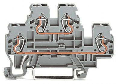WAGO 870-502 870-502 WAGO - Double-deck terminal block; Through/through terminal block; N/L; for DIN-rail 35 x 15 and 35 x 7.5; 2.5 mm²; CAGE CLAMP®; 2,50 mm²; gray 870-502 on Powermatic Associates