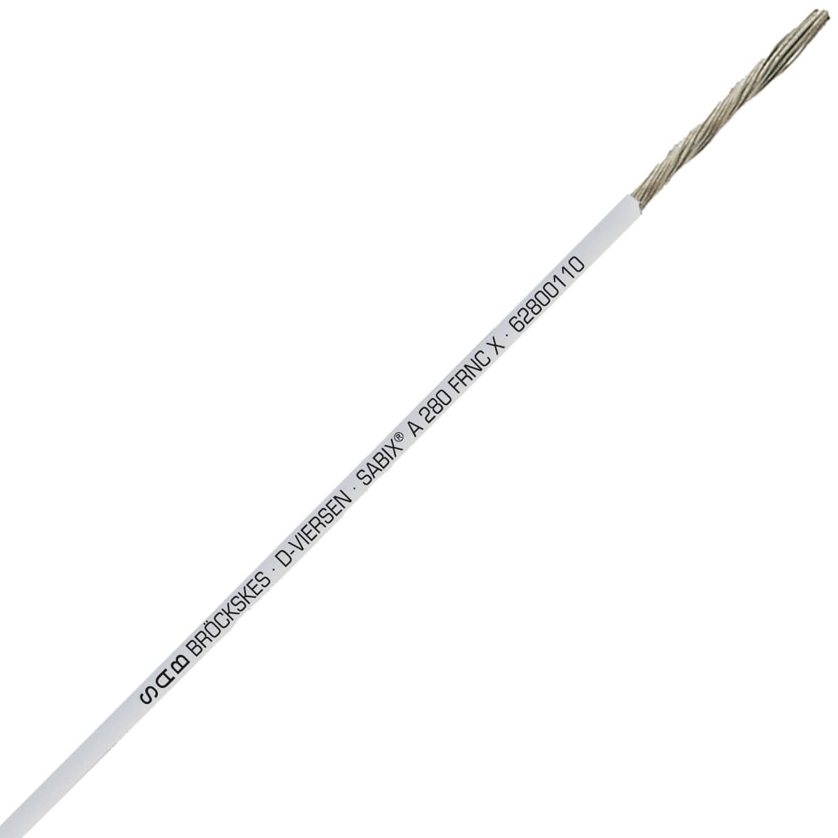 SAB 62800110 SABIX A 280 FRNC X - 18 AWG/1c, halogen-free flame retardant wiring/control cable, CE, RoHS 62800110 on Powermatic Associates