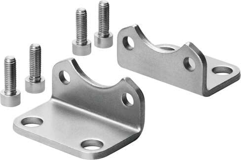 Festo 157511 foot mounting HNG-320 For cylinders DNG, DSBG. Size: 320, Based on the standard: ISO 15552 (previously also VDMA 24652, ISO 6431, NF E49 003.1, UNI 10290), Conforms to standard: ISO 15552 (previously also VDMA 24652, ISO 6431, NF E49 003.1, UNI 10290), Co 157511 on Powermatic Associates