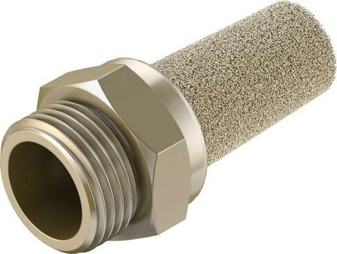 Festo 1206991 silencer AMTE-M-LH-N38 Suitable for reducing noise at the exhaust ports of pneumatic systems. Assembly position: Any, Container size: 10, Operating pressure: 0 - 10 bar, Flow rate to atmosphere: 5365 l/min, Operating medium: Compressed air in accordance w 1206991 on Powermatic Associates