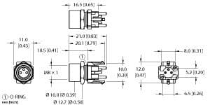 Turck MFKSH 3F-PCB MFKSH 3F-PCB Turck - MFKSH 3F-PCB Actuator and Sensor Receptacle, Rear Mount, PCB Pins MFKSH 3F-PCB on Powermatic Associates