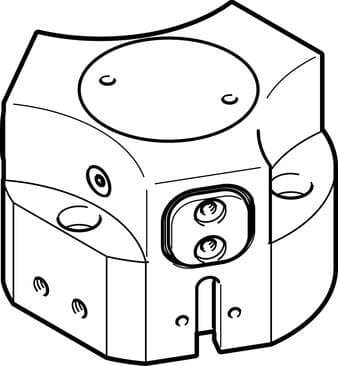 Festo 1163040 three-point gripper HGDD-40-A Size: 40, Stroke per gripper jaw: 6 mm, Max. replacement accuracy: <: 0,2 mm, Max. angular gripper jaw backlash ax,ay: <: 0,1 deg, Max. gripper jaw backlash Sz: <: 0,05 mm 1163040 on Powermatic Associates