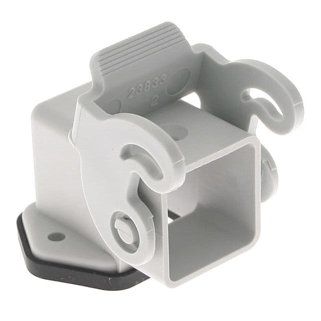 Mencom CK-03IA Plastic, Rectangular Base, Angled Bulkhead mount, size 21.21, Single Latch, White CK-03IA on Powermatic Associates