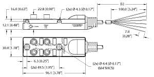 Turck TB-4M8M-3-1 TB-4M8M-3-1 Turck - TB-4M8M-3-1 M8, 3 pole I/O port with cable homerun TB-4M8M-3-1 on Powermatic Associates