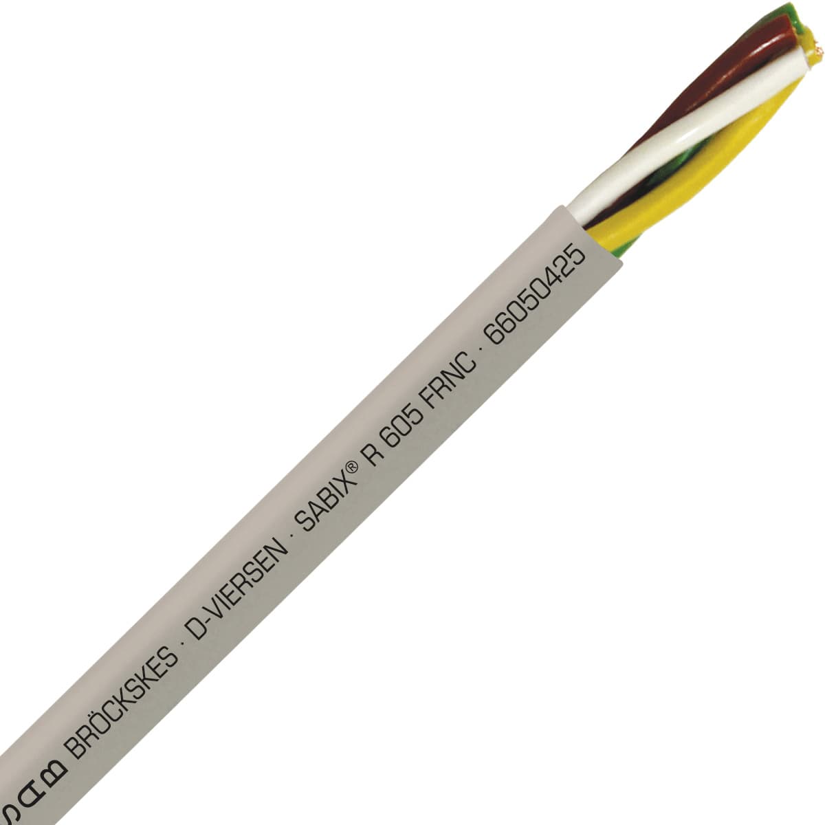SAB 66050425 SABIX R 605 FRNC - 24 AWG/4c, halogen-free flame retardant rail data cable, CE, RoHS 66050425 on Powermatic Associates