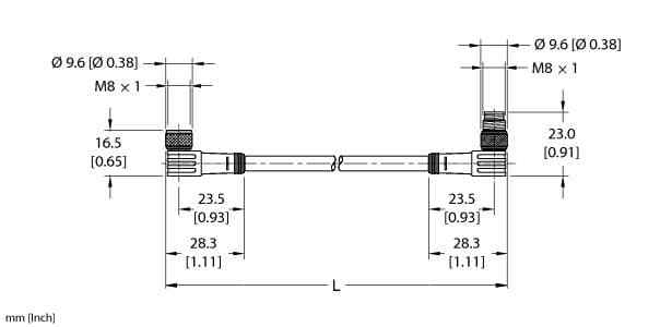 Turck PKW 3M-6-PSW 3M PKW 3M-6-PSW 3M Turck - PKW 3M-6-PSW 3M Actuator and Sensor Cordset, Extension Cable PKW 3M-6-PSW 3M on Powermatic Associates