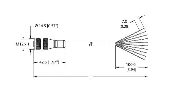 Turck RK 10T-3.5 RK 10T-3.5 Turck - RK 10T-3.5 Actuator and Sensor Cordset, Connection Cable RK 10T-3.5 on Powermatic Associates