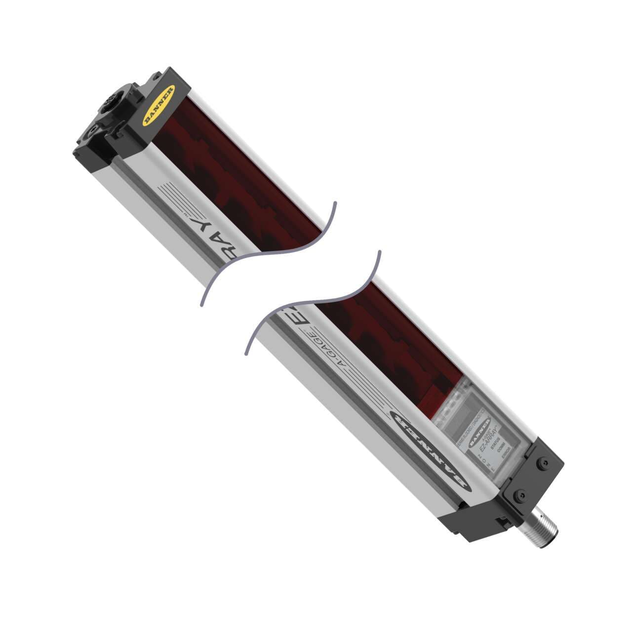 Banner EA5R450PIXMODSRLCQ EZ-ARRAY Short Range Receiver: 450 mm; Range 30-1500 mm;Input 12-30 V dc; Output 2 PNP Discrete; Output 2 4 - 20 mA Analog; EIA-485; 8-pin M12 and 5-pin M12 QD EA5R450PIXMODSRLCQ on Powermatic Associates