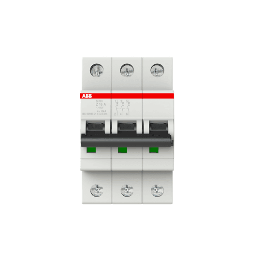 ABB Control S203-Z16 S203-Z16 ABB Control - S203-Z16 Miniature Circuit Breaker - 3P - Z - 16 A S203-Z16 on Powermatic Associates