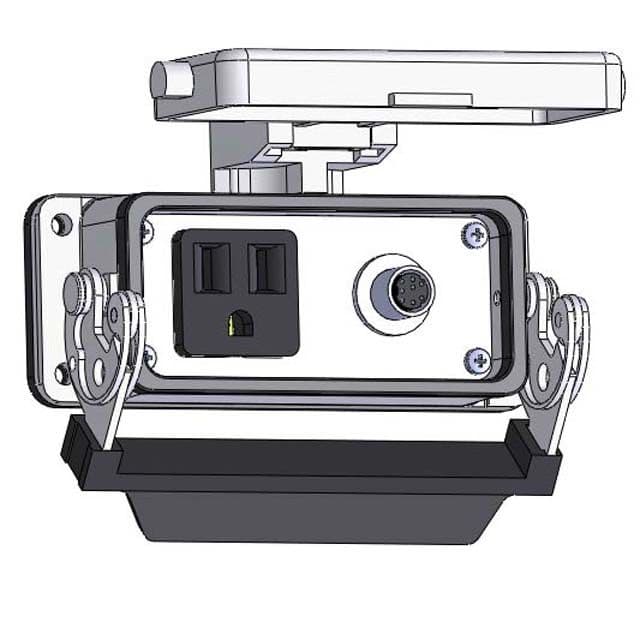 Mencom DP1-8M-16LS Panel Interface Connector with Simplex outlet, 8M, in a 16LS housing DP1-8M-16LS on Powermatic Associates