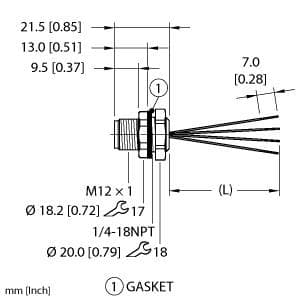Turck EFSBQ-A4.400.2-0.5 EFSBQ-A4.400.2-0.5 Turck - EFSBQ-A4.400.2-0.5 Actuator and Sensor Receptacle, Front Mount EFSBQ-A4.400.2-0.5 on Powermatic Associates