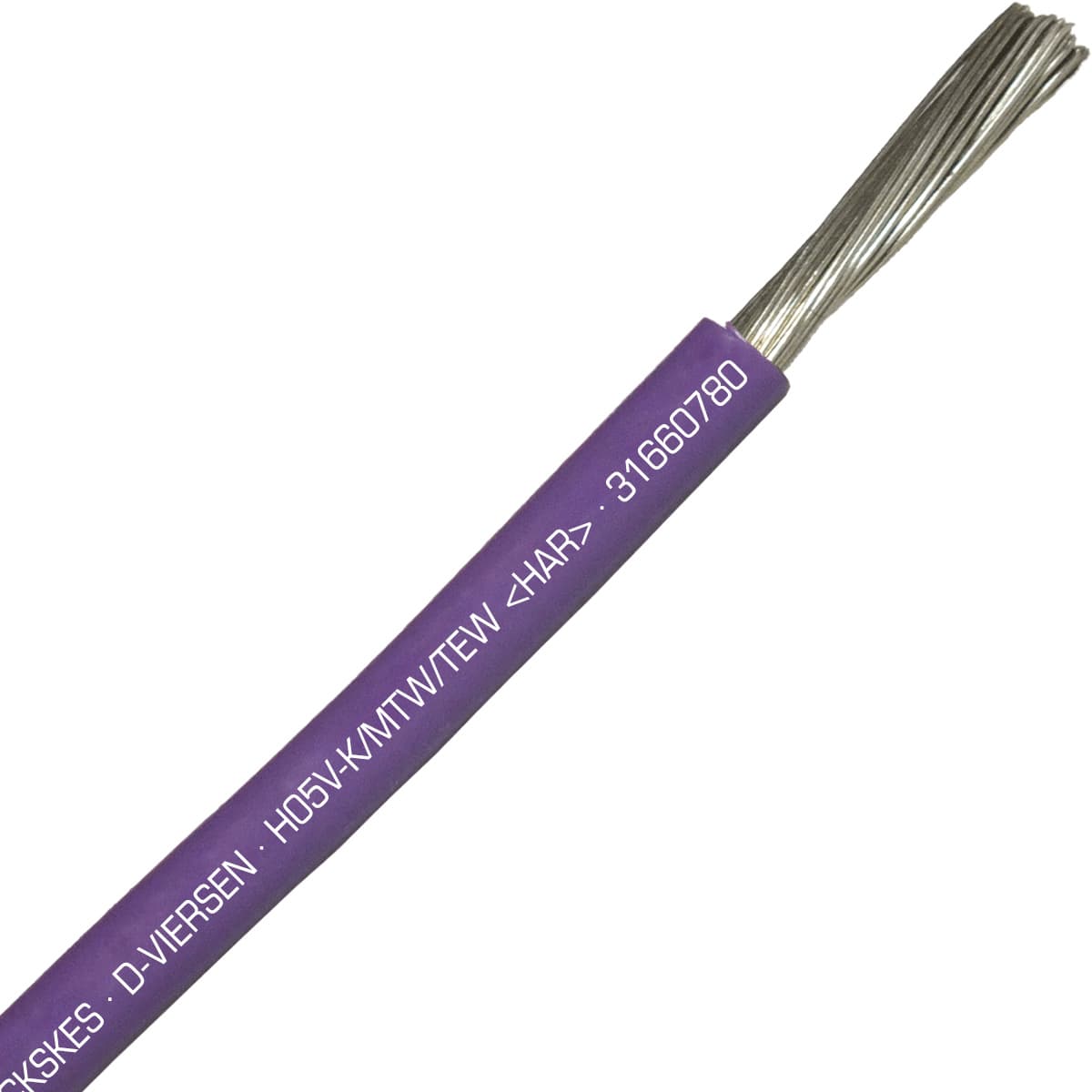 SAB 31660780 H05V-K/MTW/TEW- (HAR/UL/CSA/CE) - 18 AWG hook-up wire, Violet 31660780 on Powermatic Associates